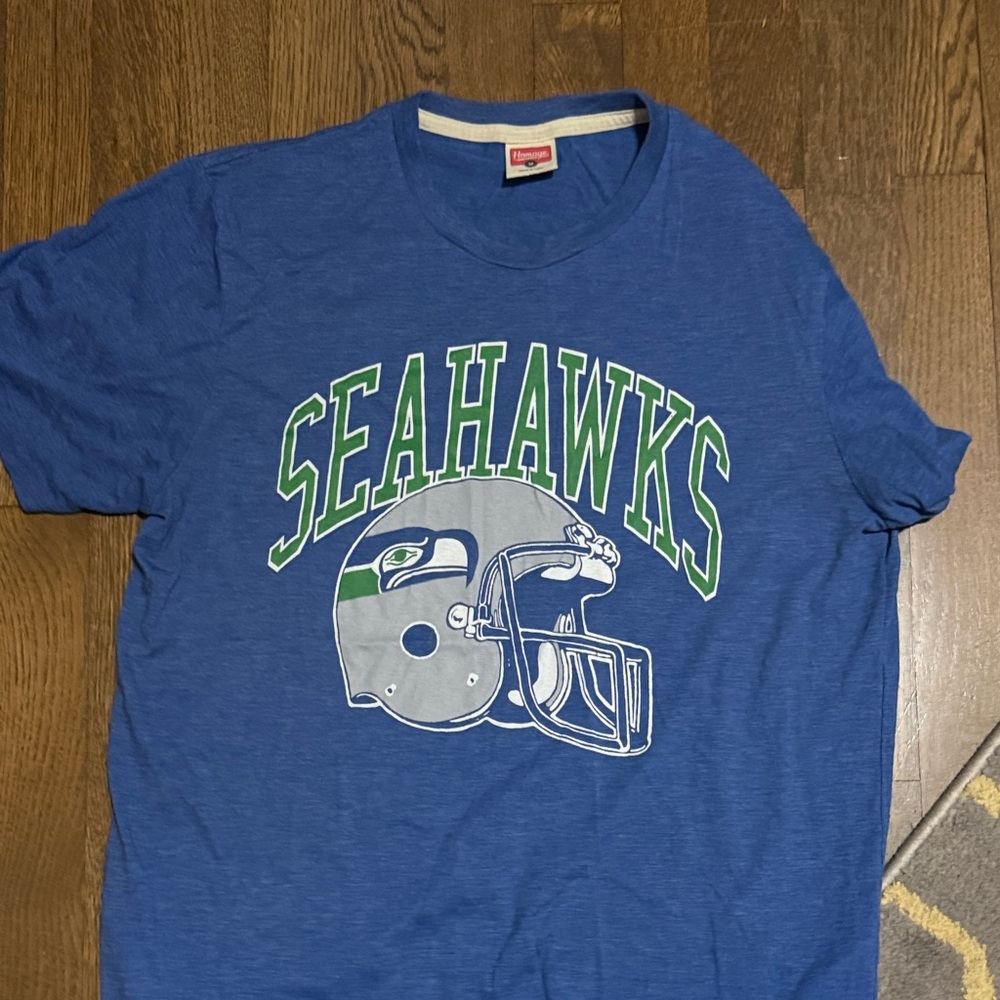 Blue Seahawks Graphic T-Shirt